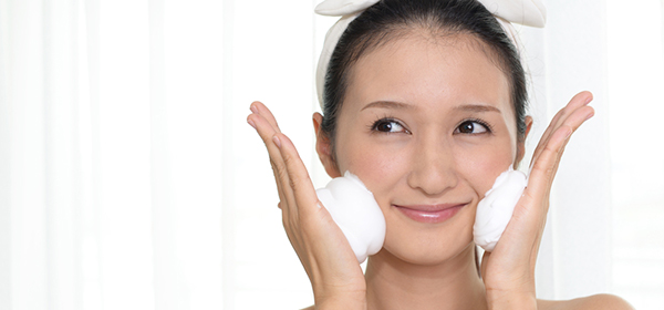 洗顔はたっぷりの泡で