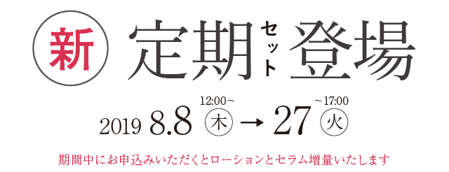 定期お届け便新セット登場！